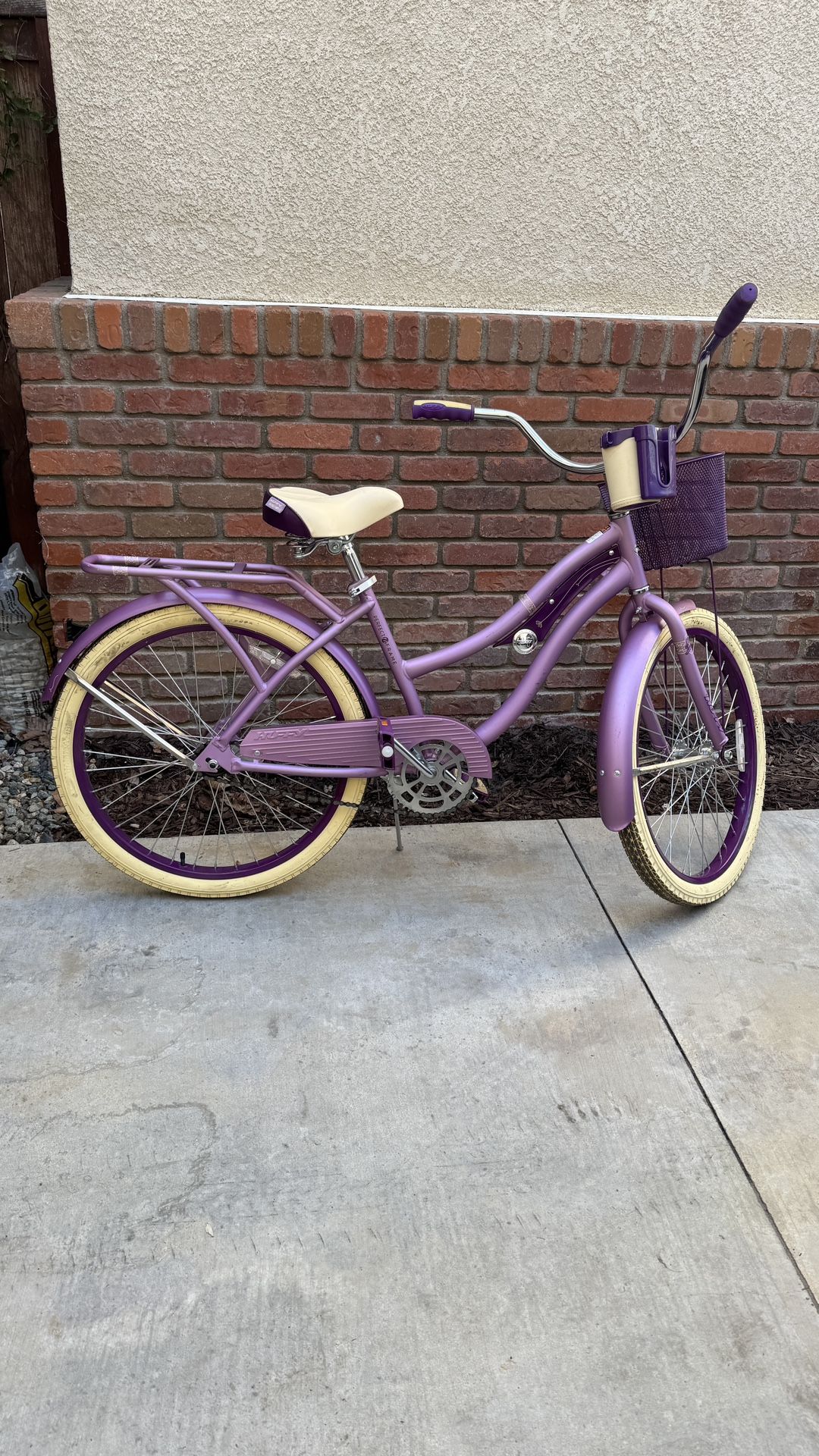 Huffy 24" Nel Lusso Girls' Cruiser Bike, Purple Satin, Age 12+ Years