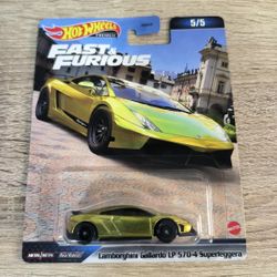 Hot Wheels Premium Fast & Furious Lamborghini Gallardo LP 570-4 New 2023 5/5