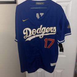Ohtani Nike blue Los Angeles Dodgers jersey size xl