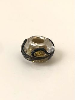 Murano Lampwork Charm Glass Beads for European Bracelet, 925 Silver