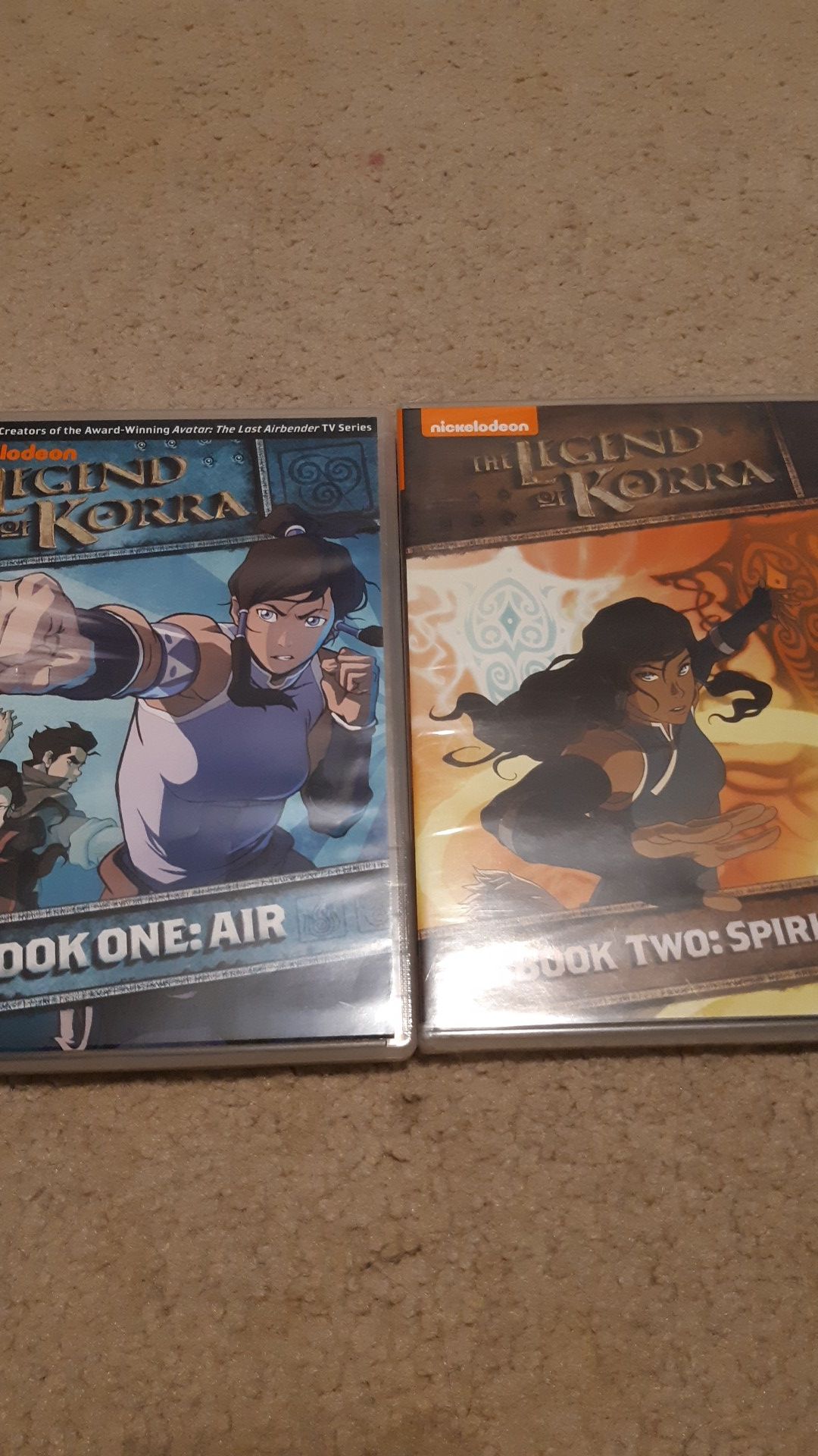 Legend of Korra DVDs