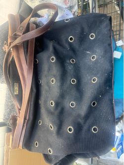 Adrienne Vittadini bag leather and cloth