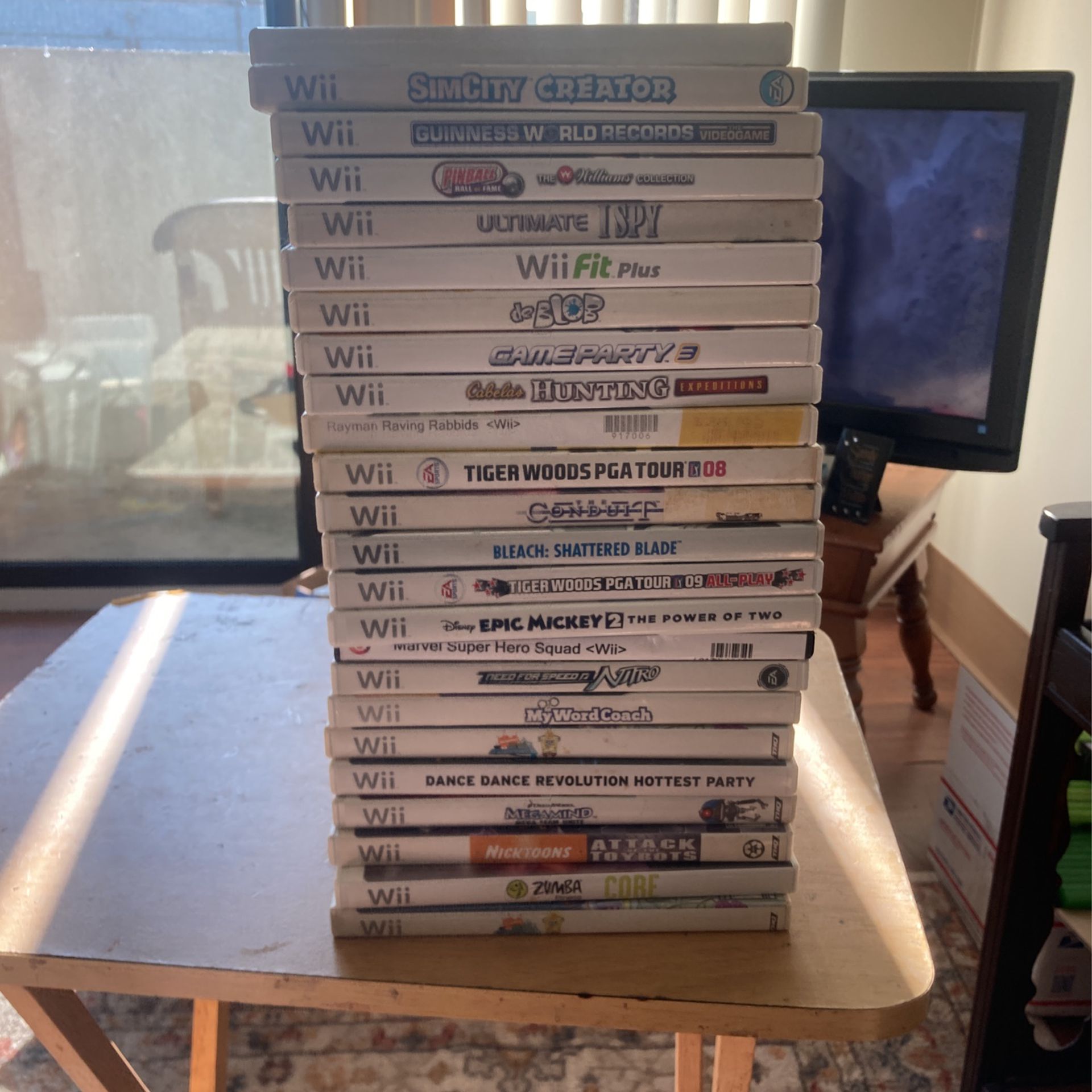 Wii Games $5-$10 Each. There’s 21 Games Take Them All For $70Negotiable 