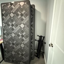 King Bed frame And 2 X twin XL Boxsprings
