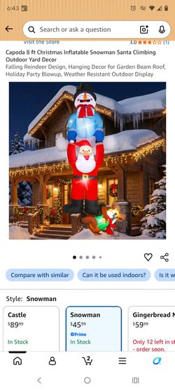New In Box Christmas Inflatable $30