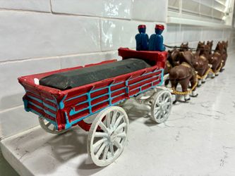 Budweiser Beer Wagon & Horses Display