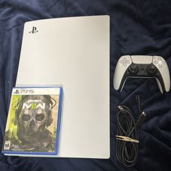 Ps5 Console Disc Version With 1 Game & Controller 