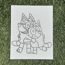 Bluey On Canvas
