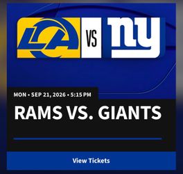 (2) Rams vs. Giants - Section 305 - Aisle Seats