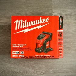 Milwaukee M12 Inflator Kit (2475-21XC) with 4.0 Battery