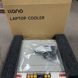 llano V10 Gaming Laptop Cooler, RGB Cooling Pad Stand with White