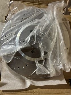 Drilled & Slotted Rotors W/ Ceramic Pads