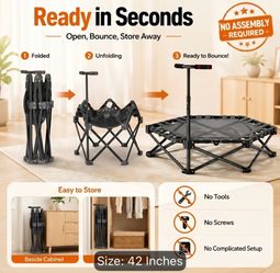 42 inch mini rebounder, trampoline foldable