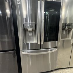 Lg French Door Stainless Steel Refrigerator Instant View Refrigerator 