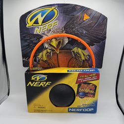NEW 1998 Nerf Nerfoop Over The Door Basketball Hoop EAGLE ATTACK Backboard