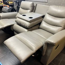 Grey Couch Reclining
