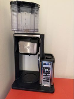 Ninja Coffee Bar System CF090 Coffee Maker Glass Carafe Hot Iced Coffee Tested