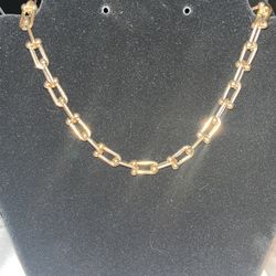 Stainless Steel Simple Gold Choker