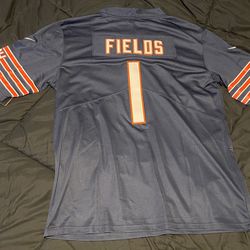 justin fields bears jersey stitched