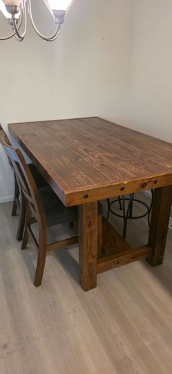 Solid wood table