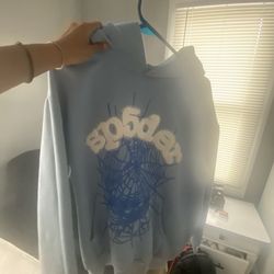  spider hoodie blue 
