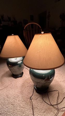 Pair 29"Tall End table Lamp