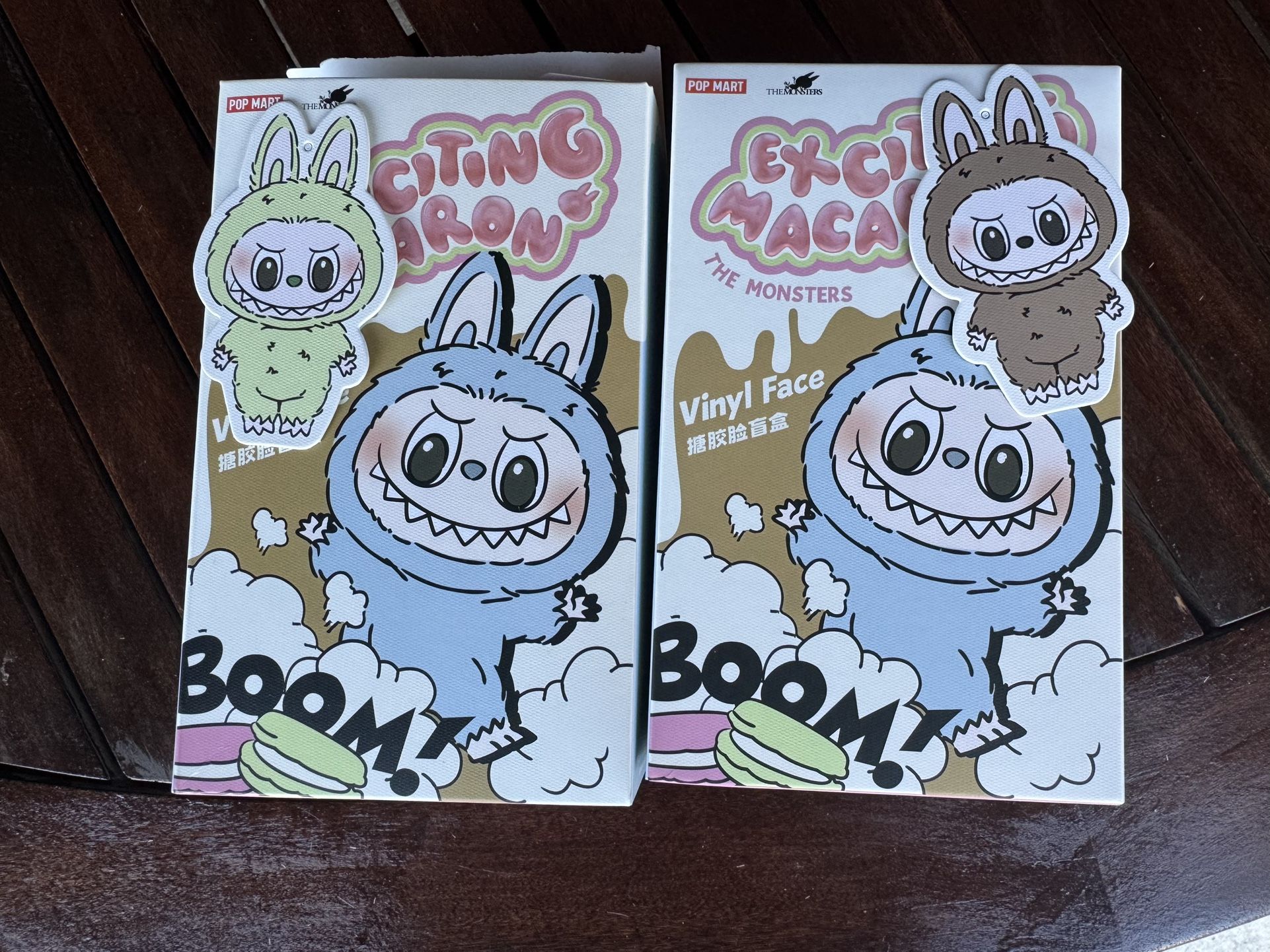LABUBU EXCITING MACARON (green Grape And Toffee)
