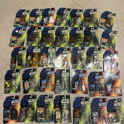 Lot Of 35 Star Wars power Of The force 