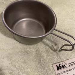 New! Vintage Rocky Cup Made In USA! Stainless Steel Camping Cup!