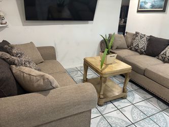 Sofa and table