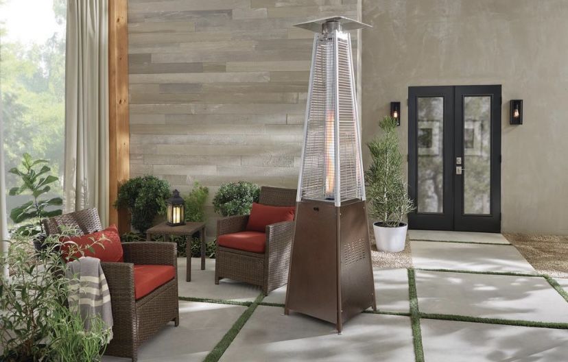 Hampton Bay 42,000 BTU Gold Gas Patio Heater