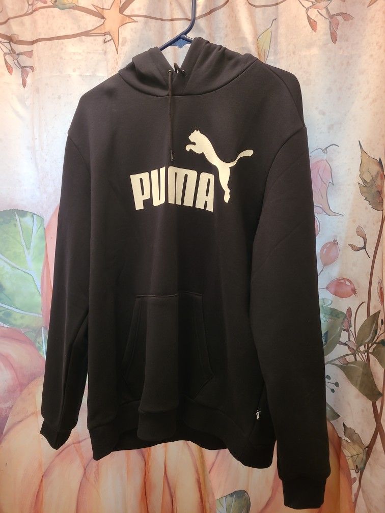 Puma, Essentials Fleece Hoody Size XL Brand New Color Black