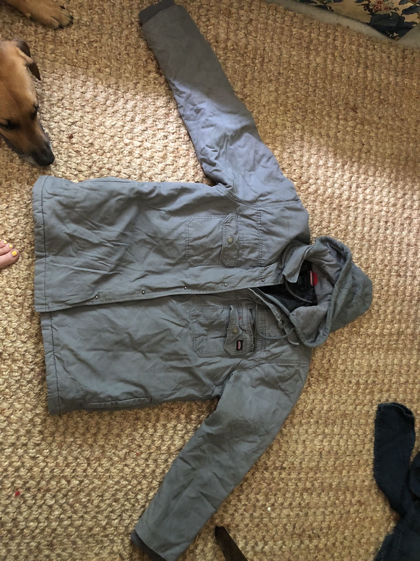 Dickies Grey Mens Jacket Size Large