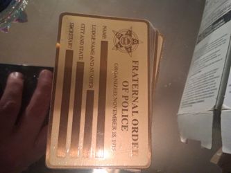 for unsigned brass membership cards