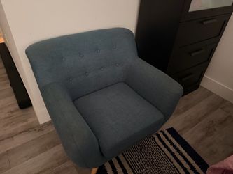 Selling items computer glass desk and shag rug and love sofa and single chair