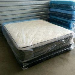New Queen Size Pillow Top 12in- Same Day Deliver 
