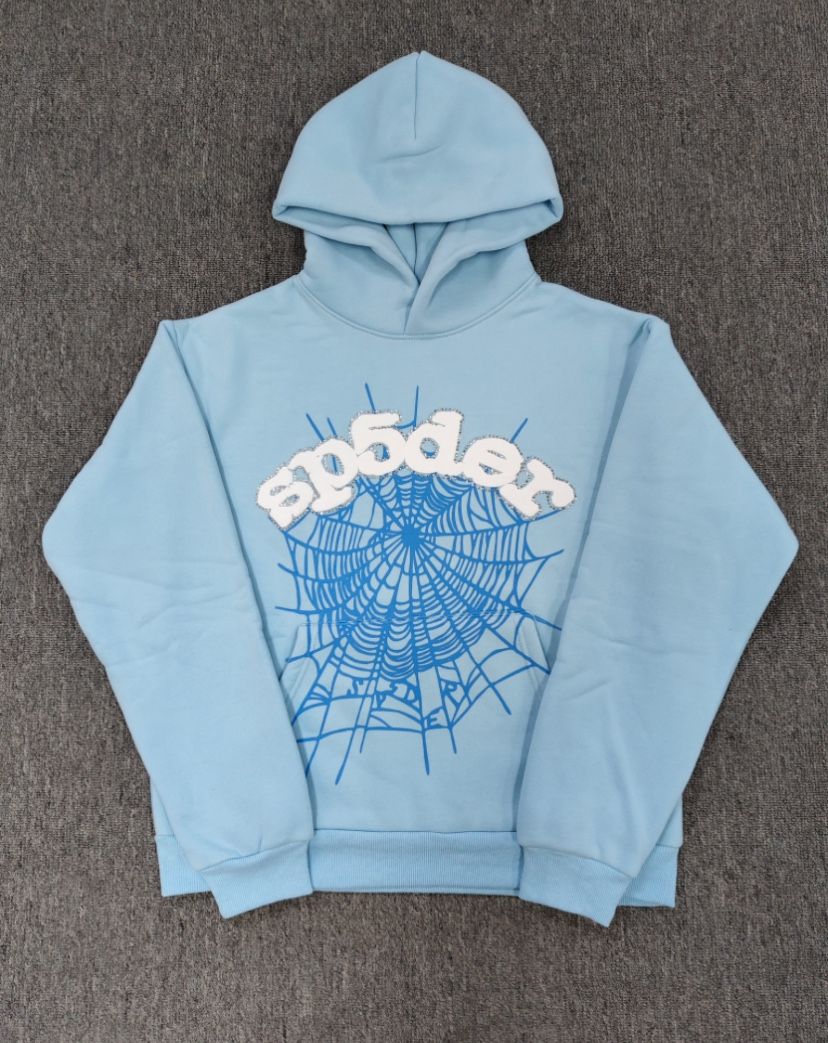 $125 BLUE SP5DER HOODIE