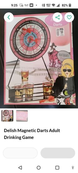 Delish Magnetic Darts Adult Drinking Game