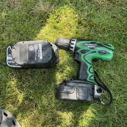 Hitachi Drill And Batteries