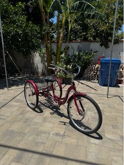 Schwinn Meridian Adult Tricycle 26” 3-Wheel Bike w/ Large Basket