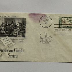 First Day of Issue Envelope and Stamp 