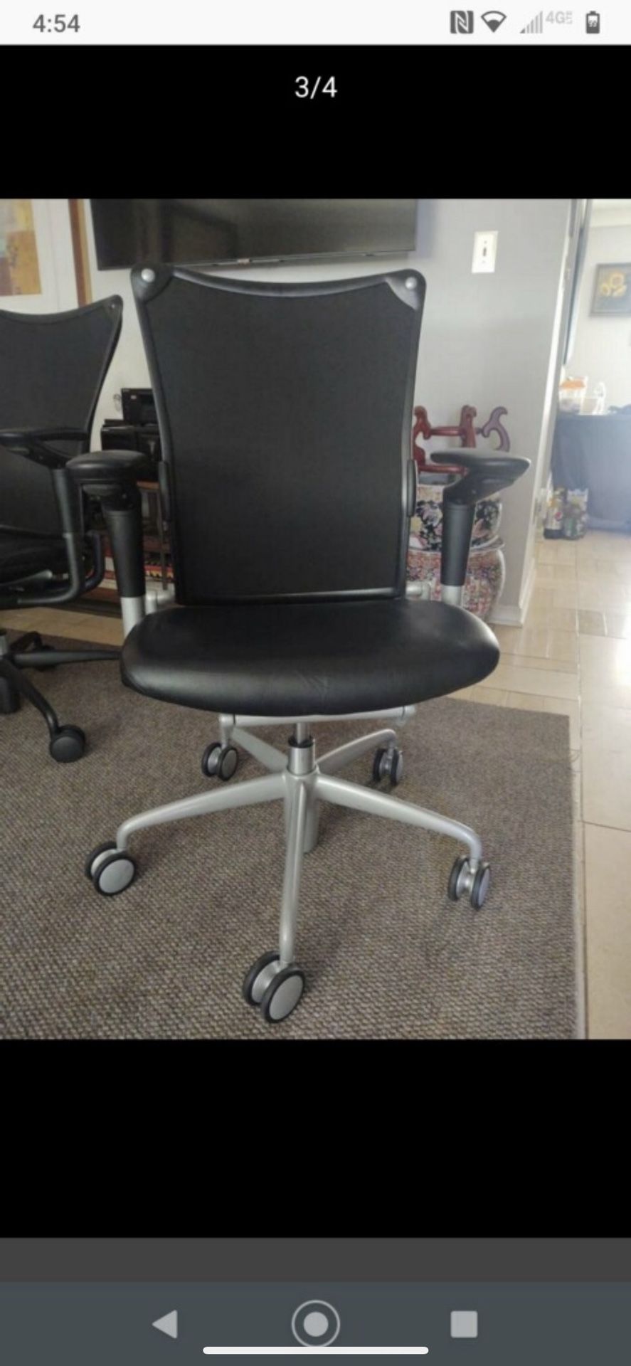 4 Allsteel office chairs