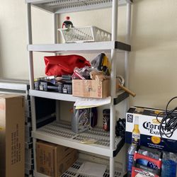 5-Tier Easy Assembly Multi-purpose Plastic Garage Storage Shelving Unit in Gray (36 in. W x 72 in. H x 18 in. D)