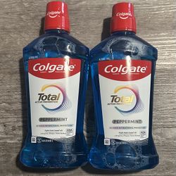 Colgate Total Peppermint Mouthwash 1L $4 Each 