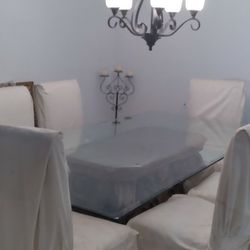 Dinning Set (Table And 6 Chairs) 