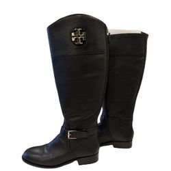 Tory Burch Leather Riding Boots