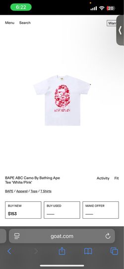 Bape camo T-shirt pink