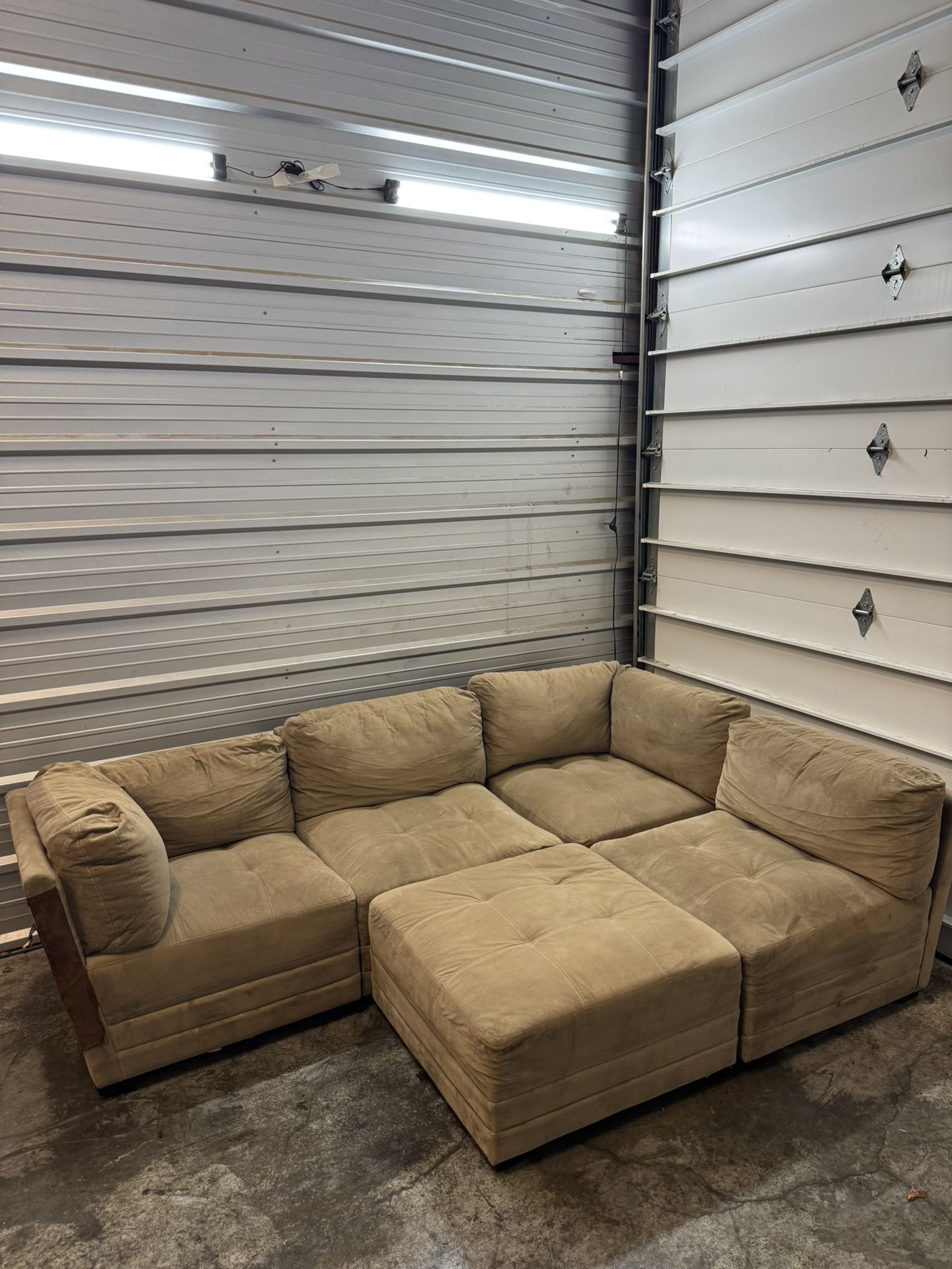 Modular Tan Sectional Couch