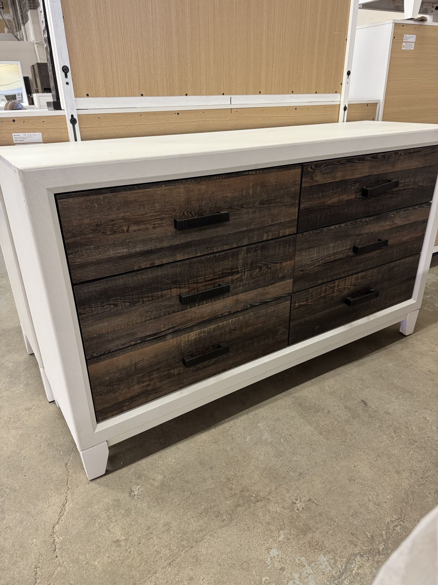 6 Drawer two tone dresser Only $199!!!