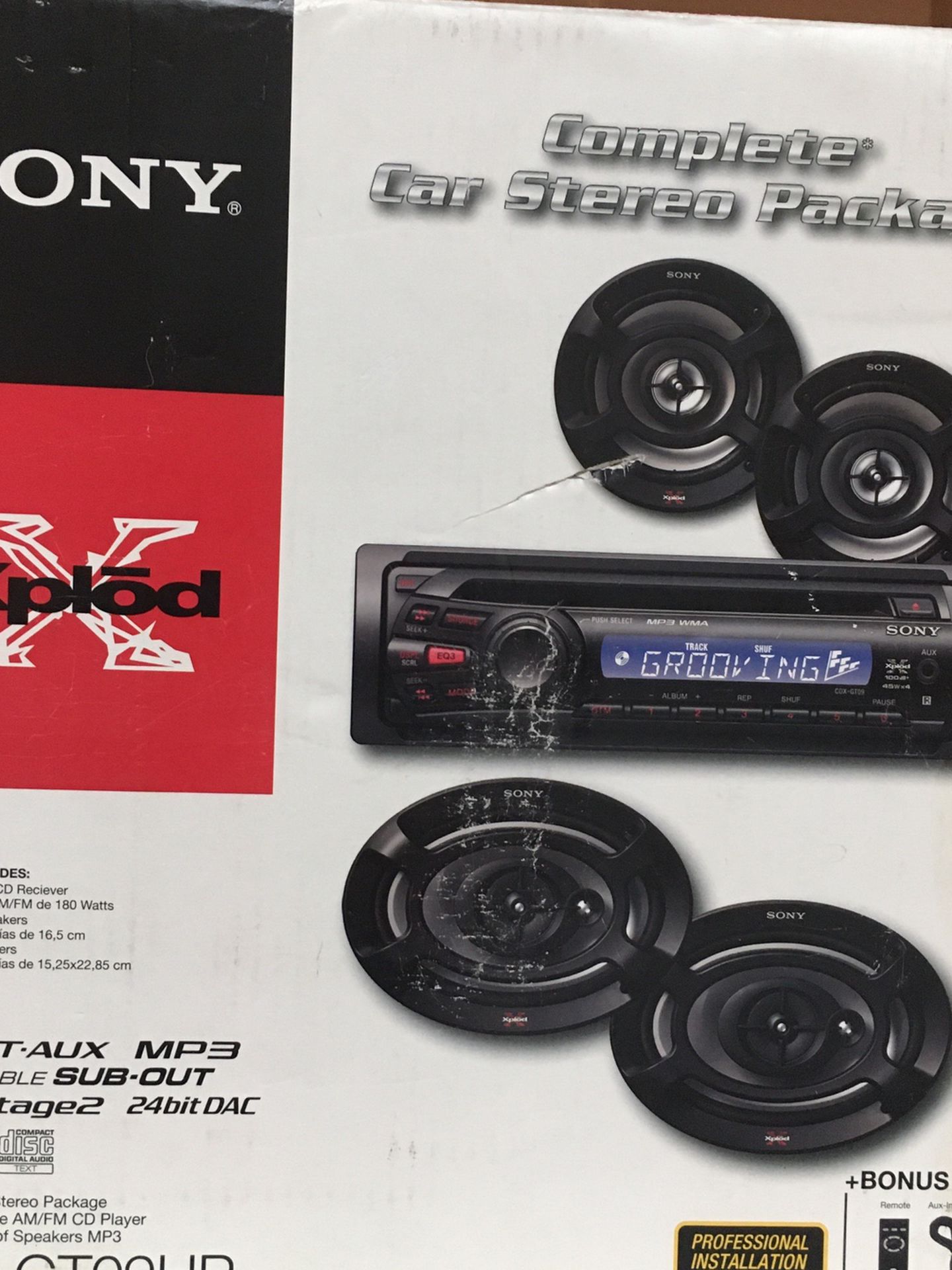 Sony XPLOD Car Stero Complete Package